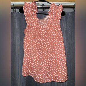 Cute Printed Detailed Straps Tank Top